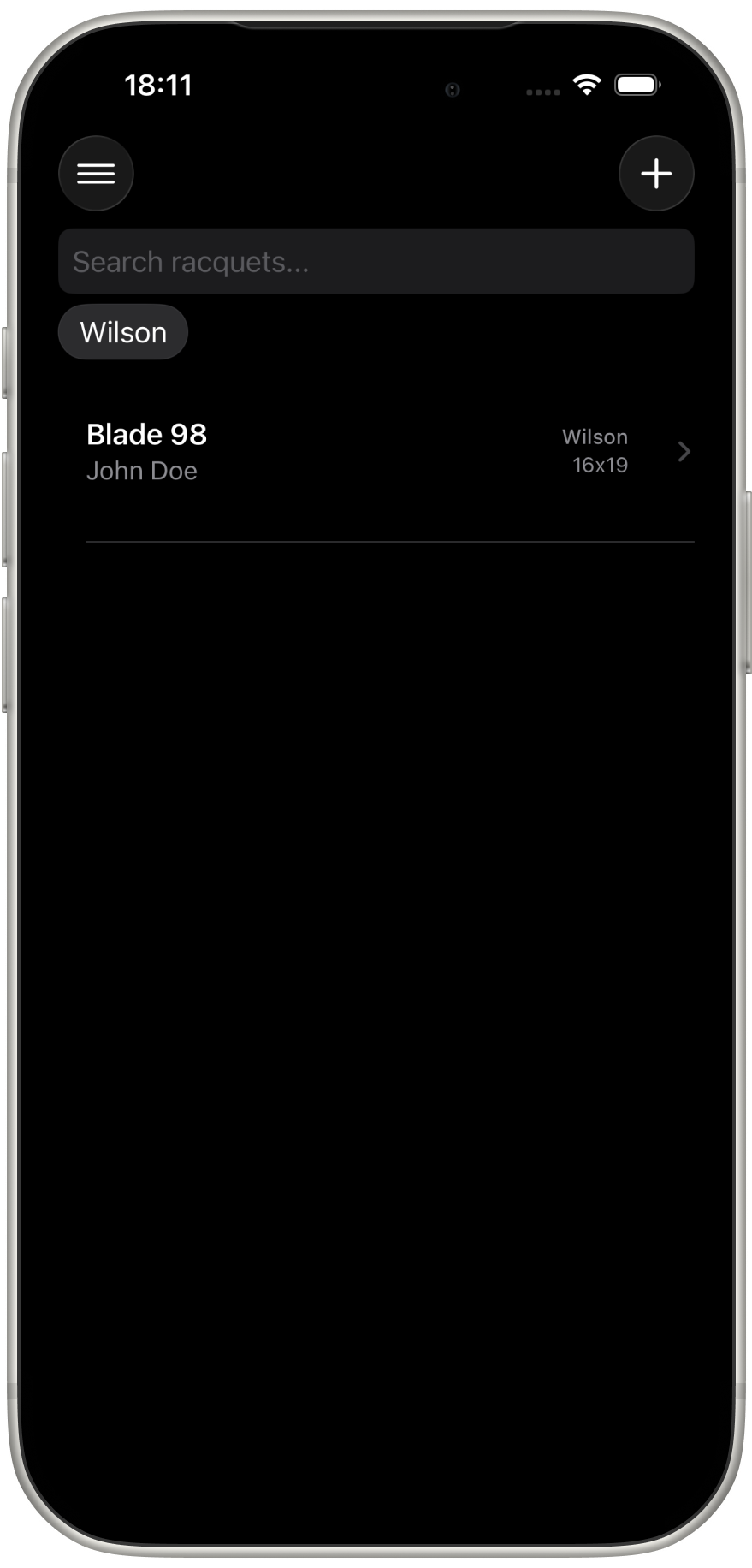 MyStrings home screen
